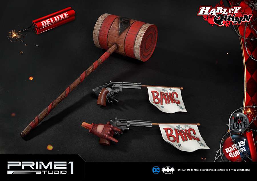 HARLEY QUINN DC COMICS STATUE EX SET (3)