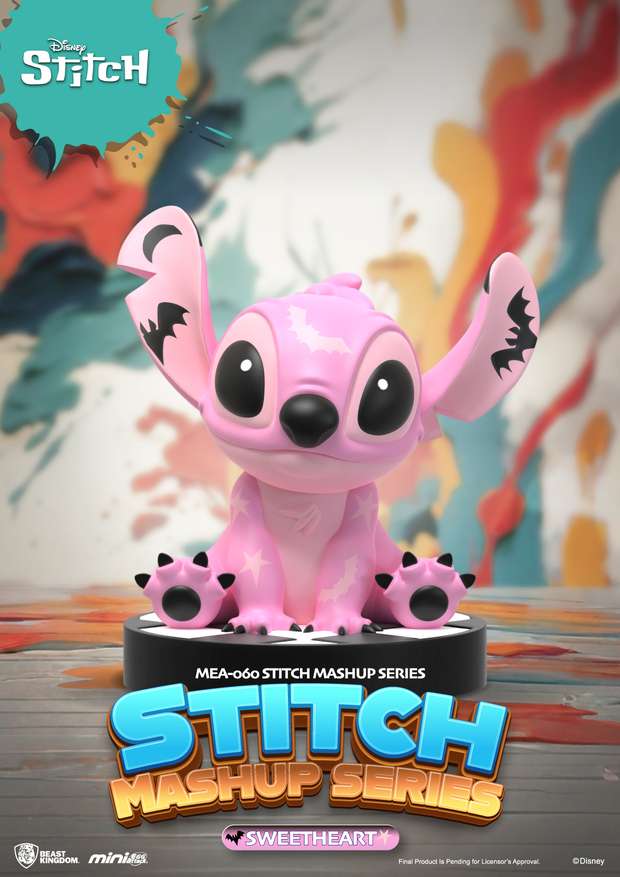 BEAST KINGDOM MINI EGG ATTACK STITCH MASHUP BLIND BOX DISPLAY (6) MINI FIGURA 8 cm