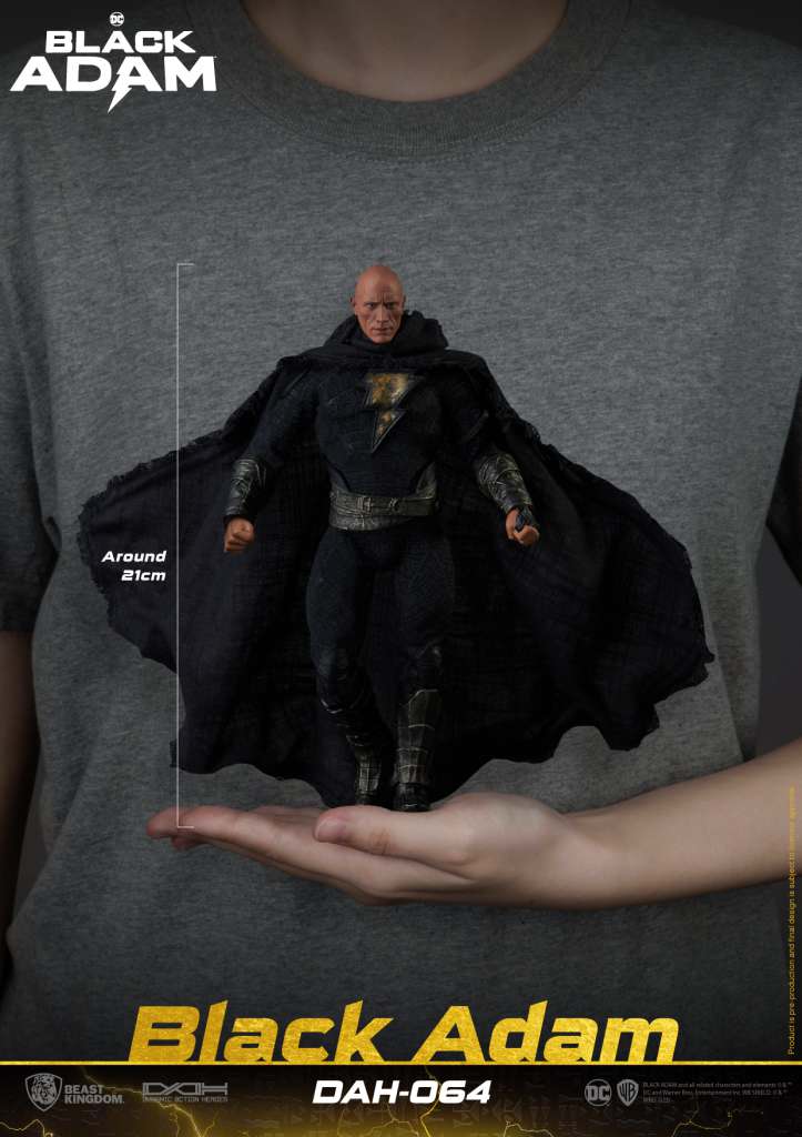 BEAST KINGDOM BLACK ADAM MOVIE DAH ACTION FIGURE 18 cm