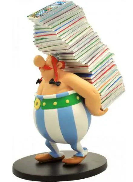 OBELIX PILE OF COMICS COLLECTIBLE FIGURE