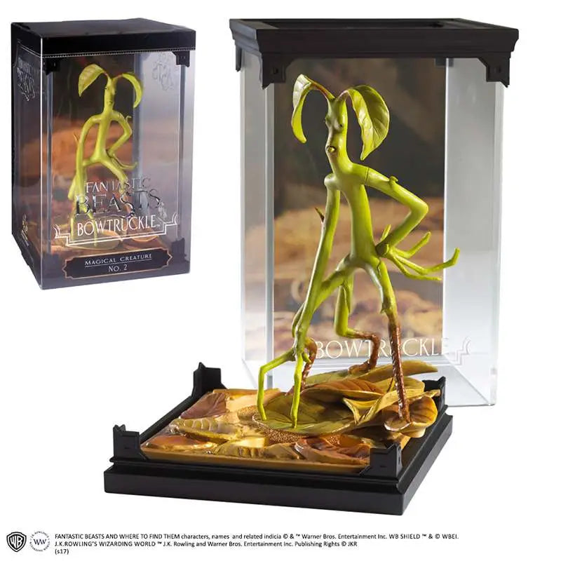 NOBLE COLLECTIONS - HARRY POTTER FB MAGICAL CREATURES BOWTRUCKLE STATUA 18 cm