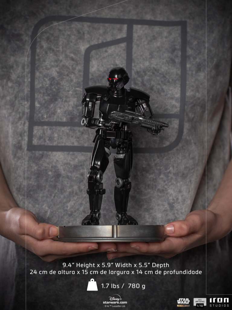 IRON STUDIOS MANDALORIAN DARK TROOPER 1/10 STATUA 24 cm