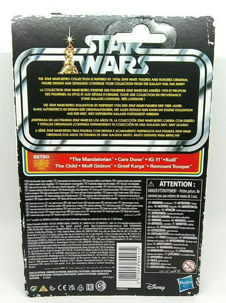 STAR WARS MANDALORIAN GREEF KARGA RETRO FIGURA 9CM HASBRO