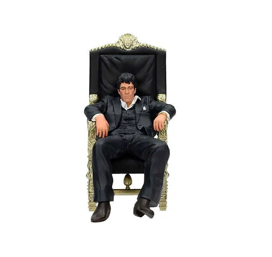 SD TOYS SCARFACE TONY MONTANA HIS CHAIR FIG FIGURA 18 cm