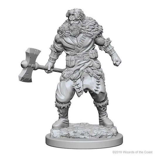 WIZKIDS - MARVEL D&D NOLZUR'S OUS MINIATURES - HUMAN MALE BARBARIAN MINI FIGURA 7.5 cm