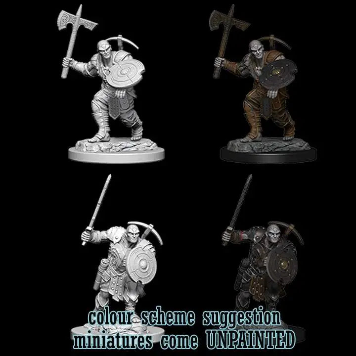 WIZKIDS - DUNGEONS AND DRAGONS D&D NOLZUR MUM EARTH GENASI MALE FIGHTER MINI FIGURA