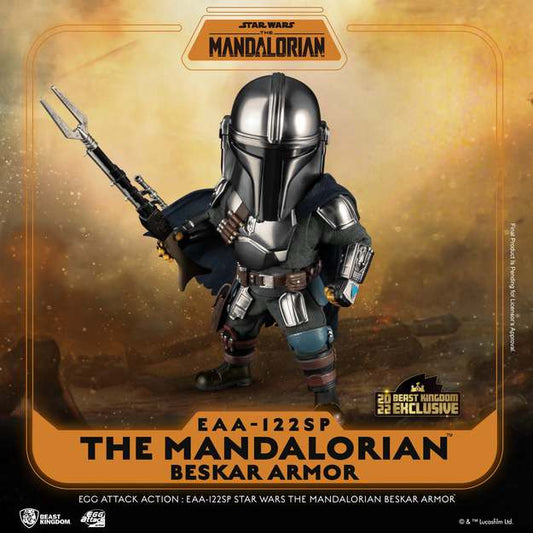 BEAST KINGDOM EGG ATTACK ACT MANDALORIAN BESKAR ARMOR ACTION FIGURE 15 cm