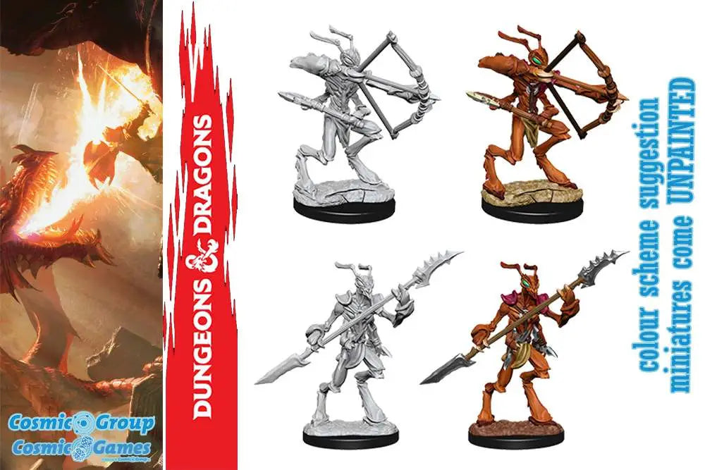 WIZKIDS - DUNGEONS AND DRAGONS D&D NOLZUR MUM THRI-KREEN MINI FIGURA