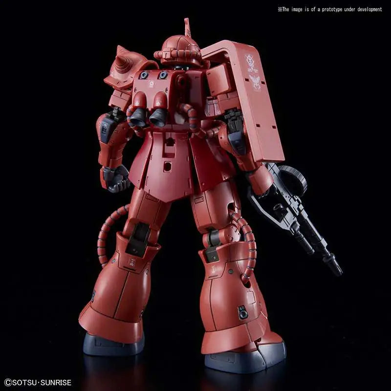 BANDAI HG ZAKU II MS-06S RED COMET VER 1/144 MODEL KIT 13 cm