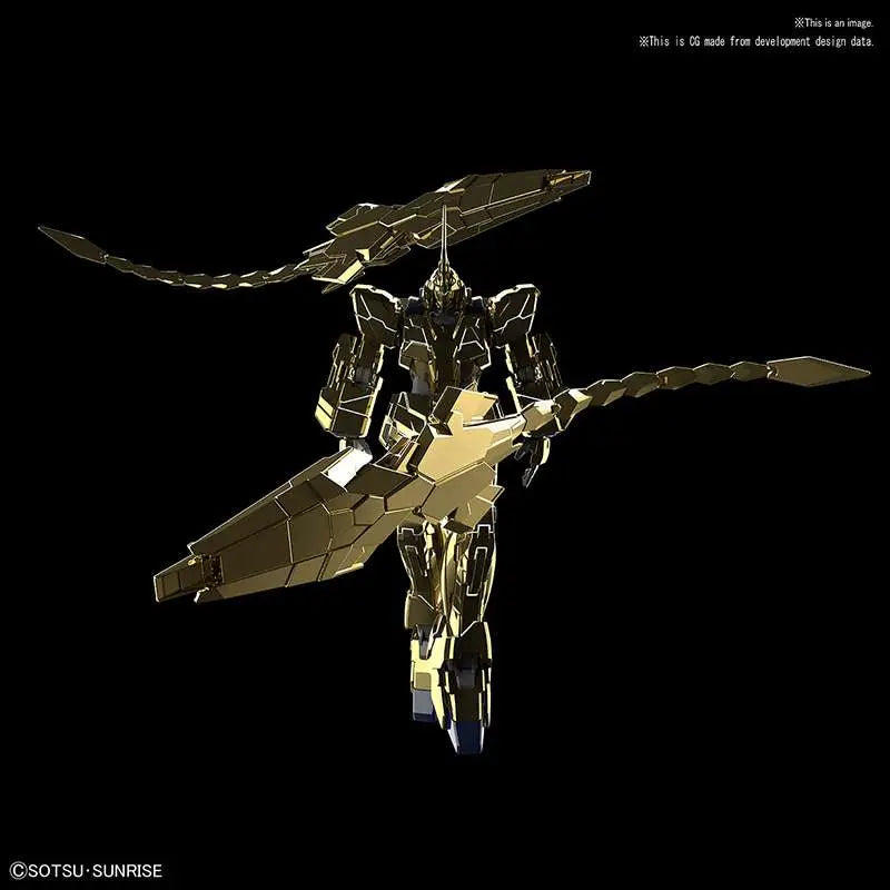 BANDAI - GUNDAM HGUC UNIC PHENEX UNICR GOLD 1/144 MODEL KIT 15 cm