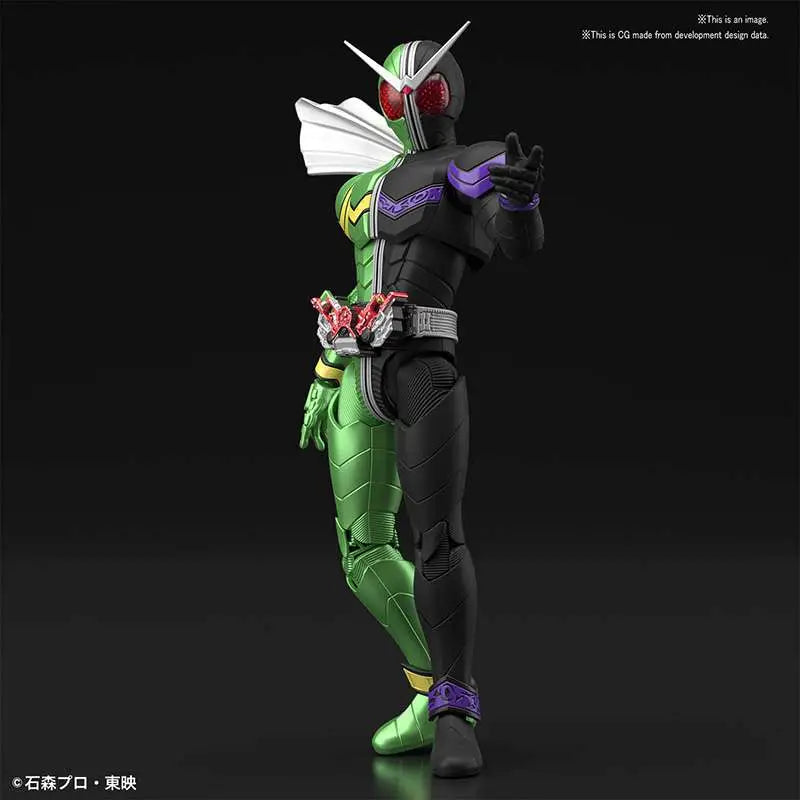 BANDAI RISE KAMEN RIDER DOUBLE CYCLONEJK MODEL KIT 12 cm