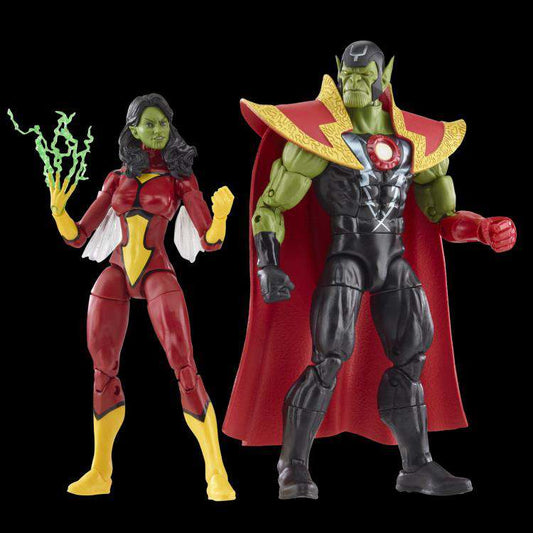 AVENGERS MARVEL LEGENDS ACTION FIGURES SKRULL QUEEN & SUPER-SKRULL 15 CM HASBRO