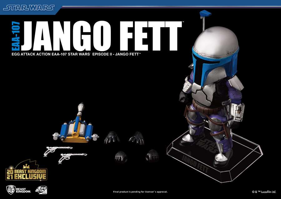 STAR WARS EPISODE II UOVA ATTACK ACTION FIGURA JANGO FETT BK ESCLUSIVA 16 CM BEAST KINGDOM TOYS