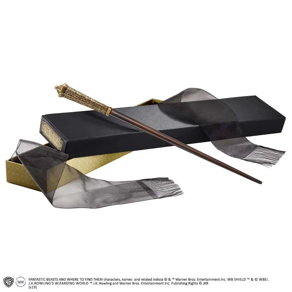 NOBLE COLLECTIONS FB CORVUS LESTRANGE WAND REPLICA