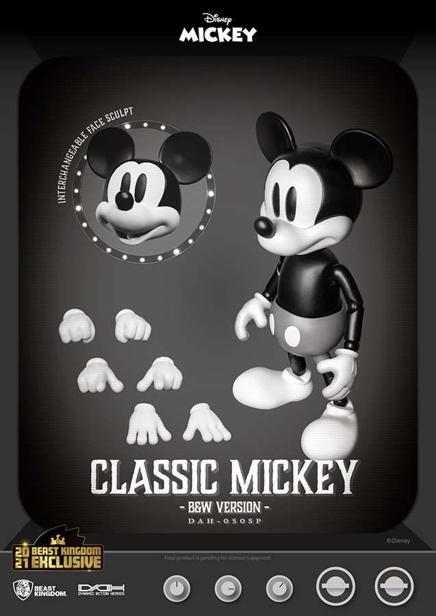BEAST KINGDOM MICKEY CLASSIC VERSION DAH ACTION FIGURE 18 cm