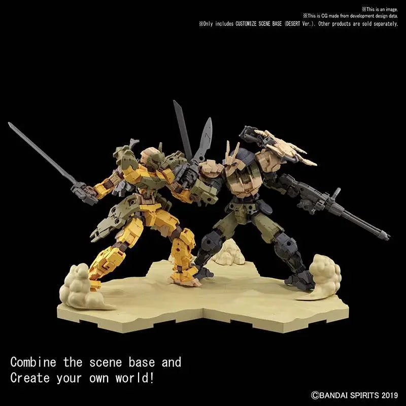 BANDAI CUSTOMIZE SCENE BASE DESERT VER MODEL KIT 12.5 cm