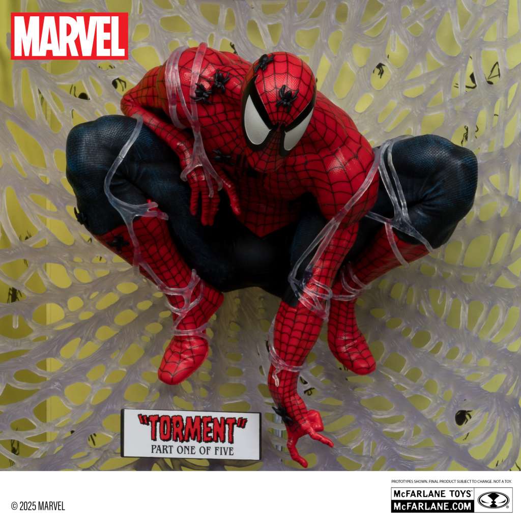 MCFARLANE TOYS 25 SPIDER-MAN - MARVEL COLLECTION 1:6TH WV6 (SPIDER-MAN #1 BLACK SUIT) FIGURA 28 cm