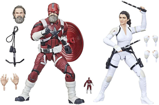MARVEL BLACK WIDOW RED GUARDIAN E MELINA SET 2 FIGURES 15CM HASBRO