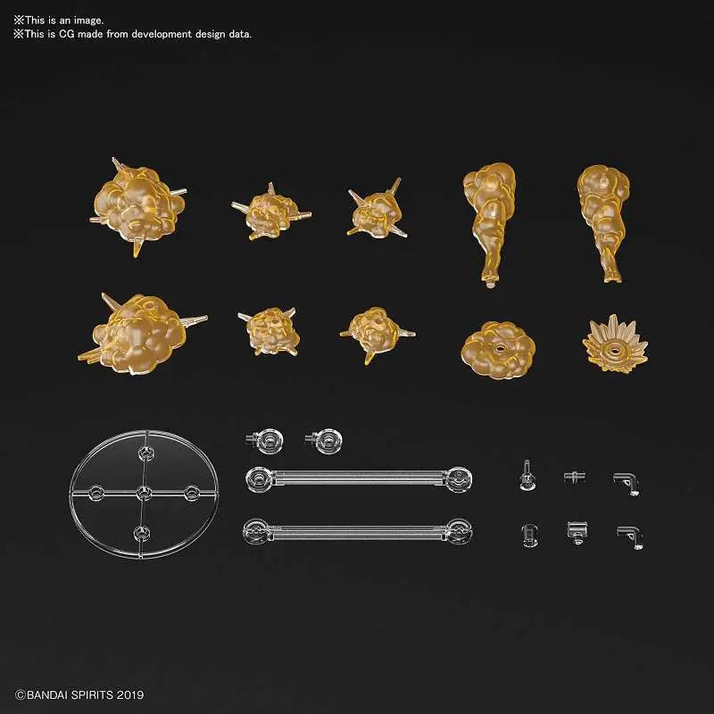 BANDAI CUSTOMIZE EFFECT BURST SCENE ORANGE VER MODEL KIT