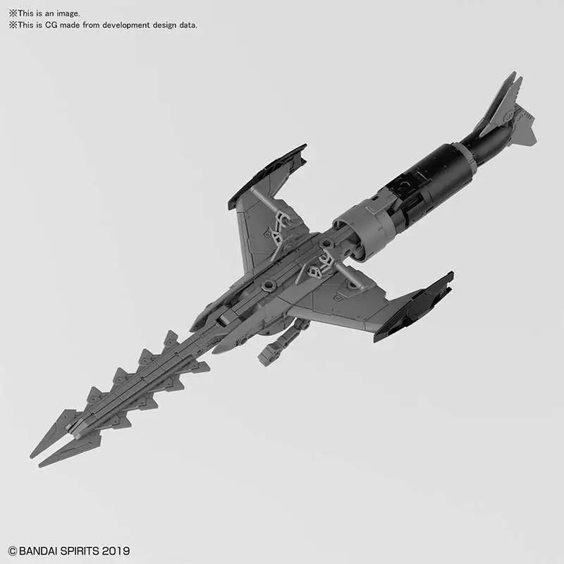BANDAI - 30 MINUTES MISSIONS EX ARM VEHIC ATT SUBM L GRAY 1/144 MODEL KIT 30MM