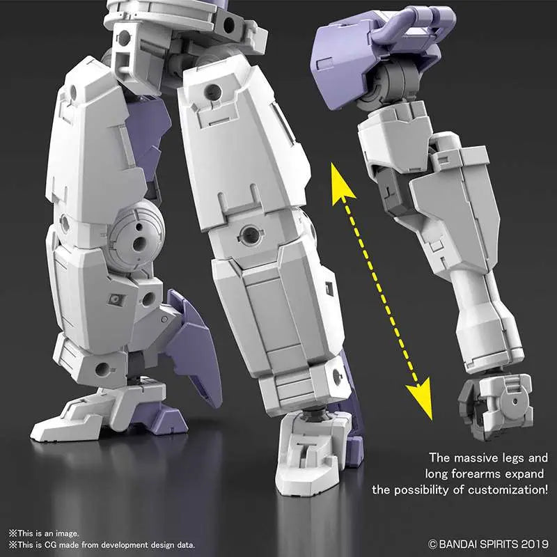 BANDAI 30MM BEXM 14T CIELNOVA WHITE 1/144 MODEL KIT 12.5 cm