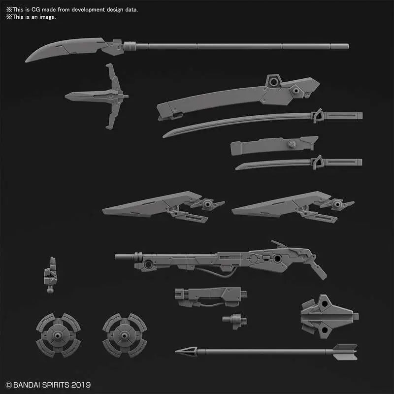 BANDAI CUSTOM WEAPONS SENGOKU ARMY 1/144 MODEL KIT 30MM