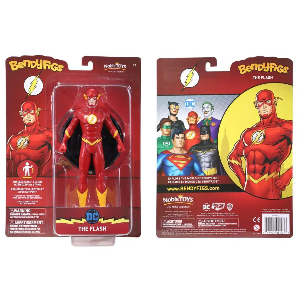 NOBLE COLLECTIONS FLASH - DC COMICS BENDYFIG FIGURA 18 cm
