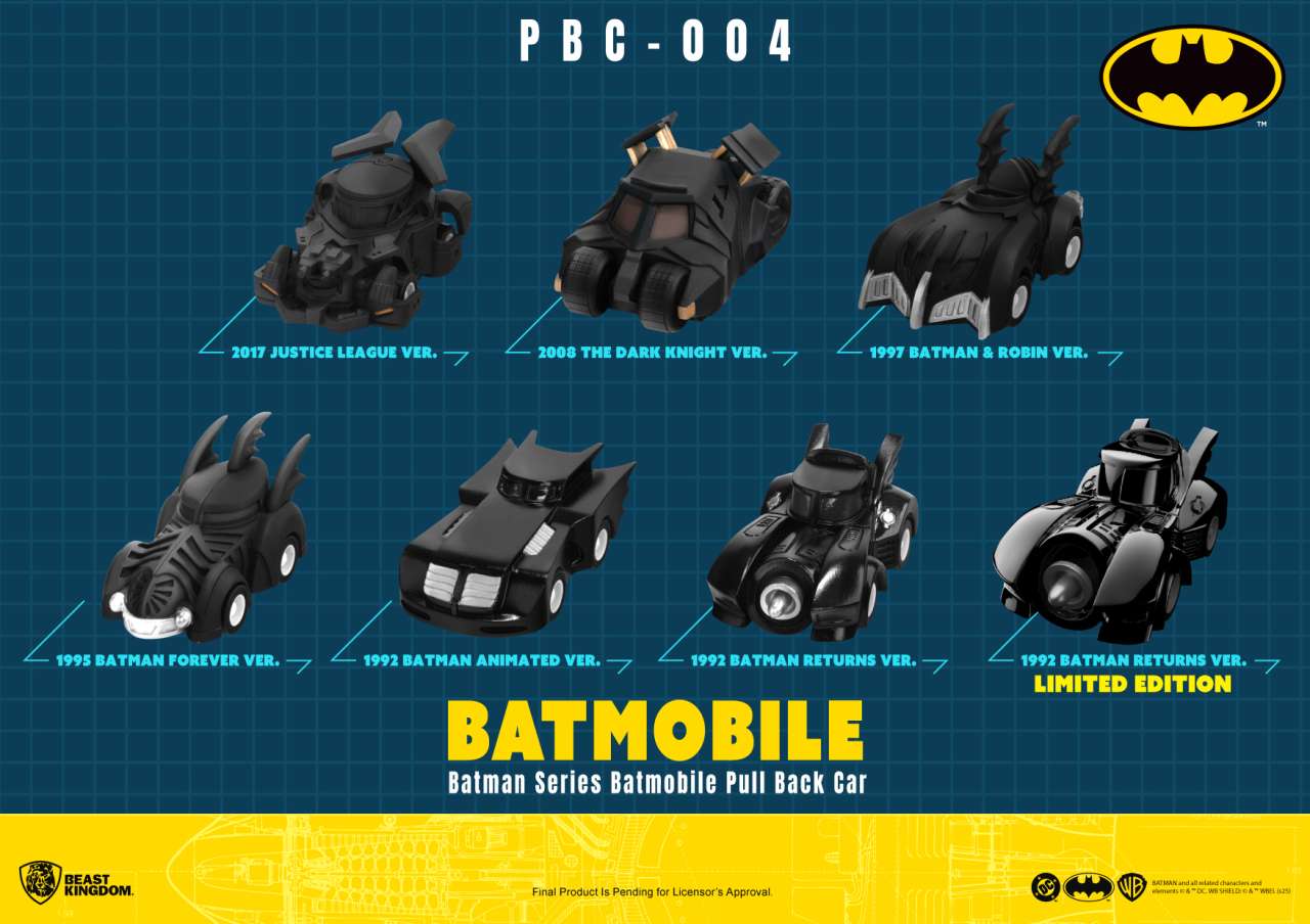BATMAN BATMOBILE BLIND BOX SET (6)
