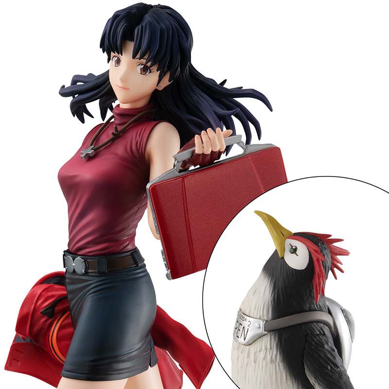 REBUILD OF EVANGELION GALS PVC STATUA MISATO KATSURAGI & PEN PEN 25 CM MEGAHOUSE