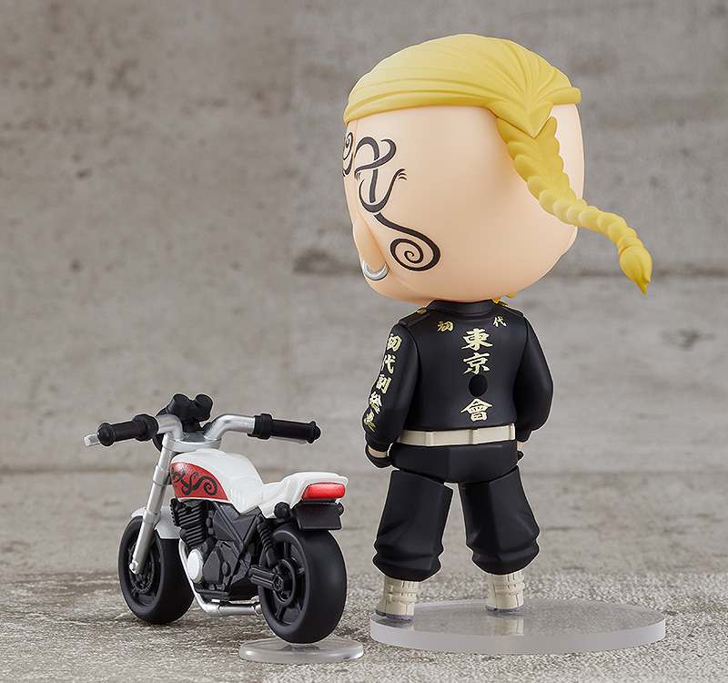 TOKYO REVENGERS NENDOROID ACTION FIGURA DRAKEN (KEN RYUGUJI) 10 CM ORANGE ROUGE