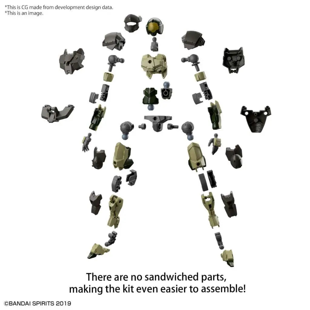 BANDAI 30MM EXM A9A SPINATIO ARMY TYPE 1/144 MODEL KIT 10 cm