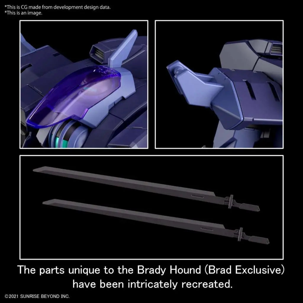 BANDAI HG BRADY HOUND BRAD EX 1/144 MODEL KIT 10 cm