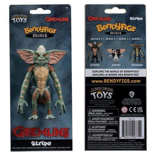 NOBLE COLLECTIONS GREMLINS STRIPE MINI BENDYFIG FIGURA 7 cm