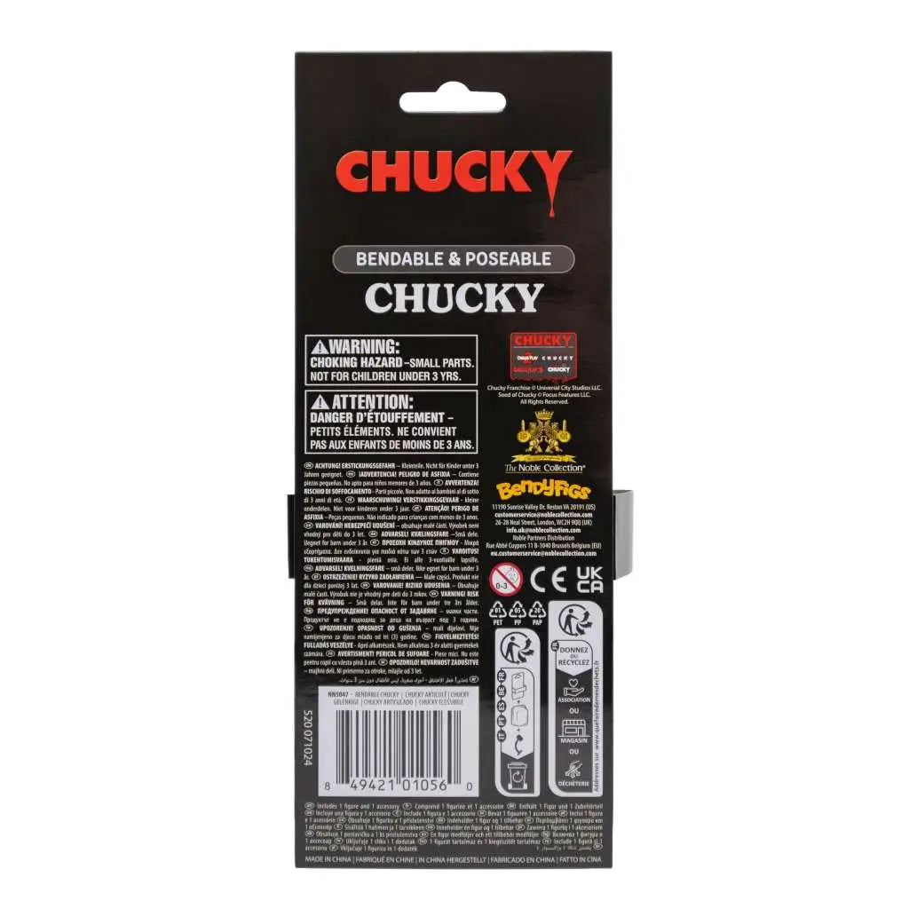 NOBLE COLLECTIONS CHUCKY BENDYFIG FIGURA