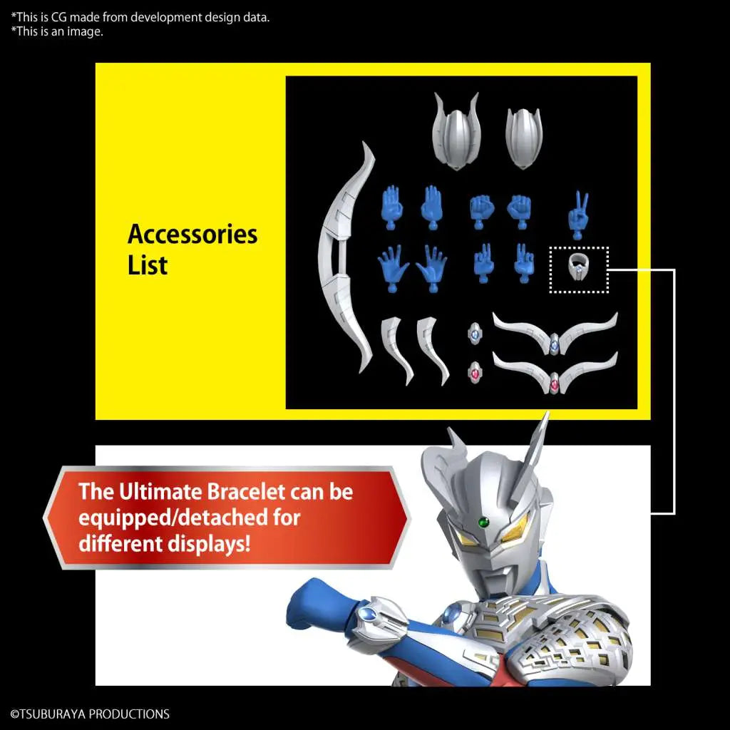 BANDAI RISE ULTRAMAN ZERO MODEL KIT 12 cm