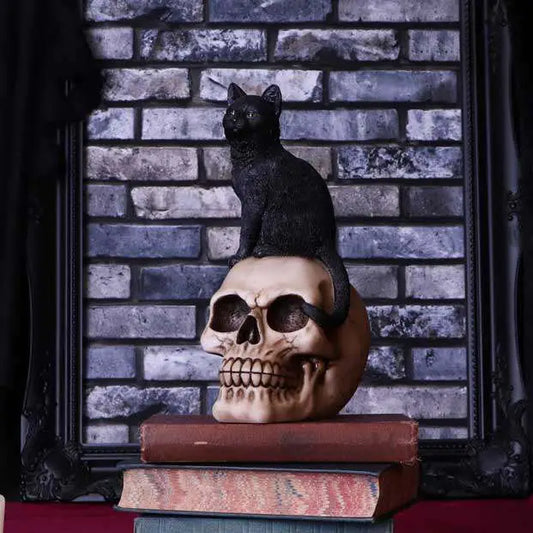 NEMESIS NOW FAMILIAR FATE SKULL STATUA