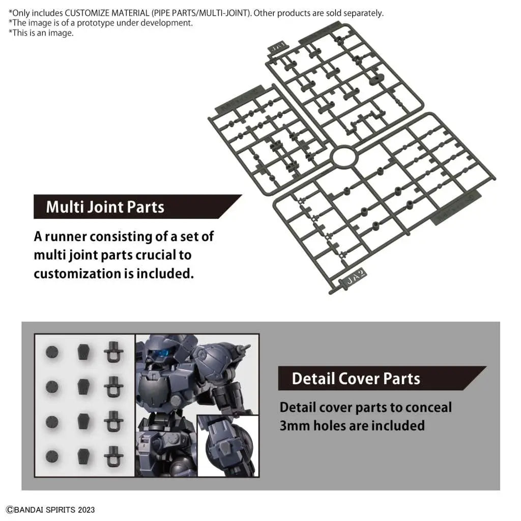 BANDAI CUSTOM MAT PIPE PARTS/MULTI JOINT MODEL KIT 30MM