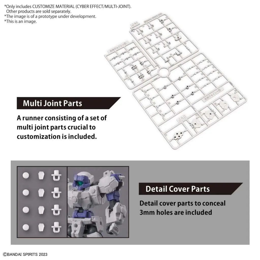 BANDAI - 30 MINUTES MISSIONS CUSTOM MAT CYBER EFFECT/MULTI JOINT MODEL KIT 30MM