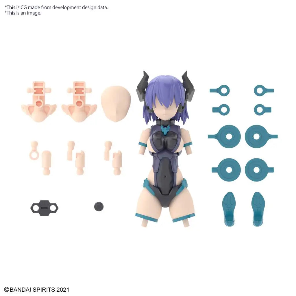 BANDAI - 30 MINUTES SISTERS 30MS OPT PARTS SET 7 EVIL COSTUME COLOR MODEL KIT