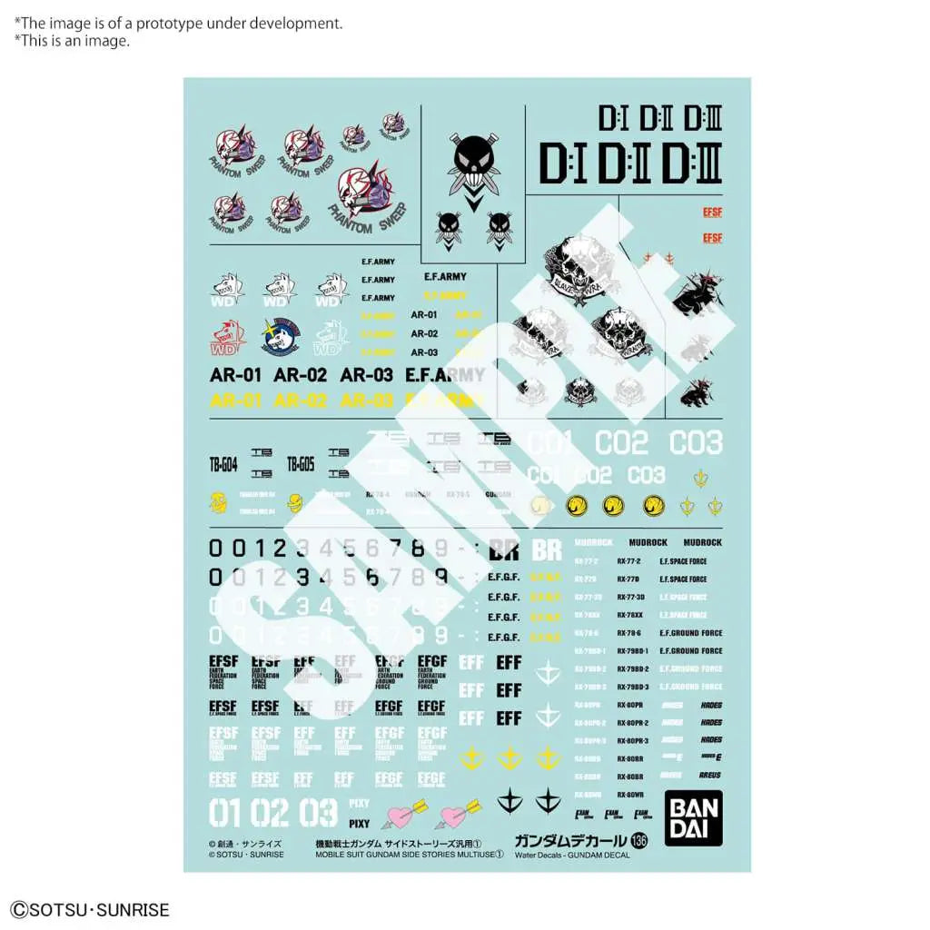 BANDAI - GUNDAM DECAL 136 GUNDAM SIDE ST MULTI 1 MODEL KIT