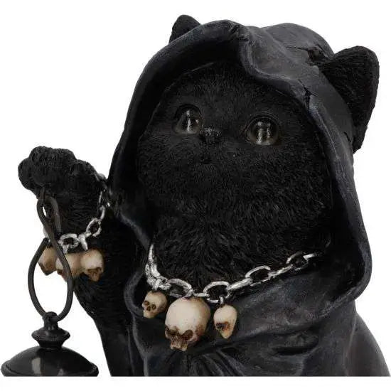 NEMESIS NOW REAPERS FELINE LANTERN GRIM REAP CAT FIG FIGURA 18.5 cm