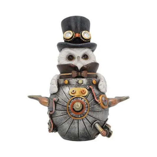 NEMESIS NOW AVIAN INVENTION STEAMPUNK OWL FIG FIGURA 14.5 cm