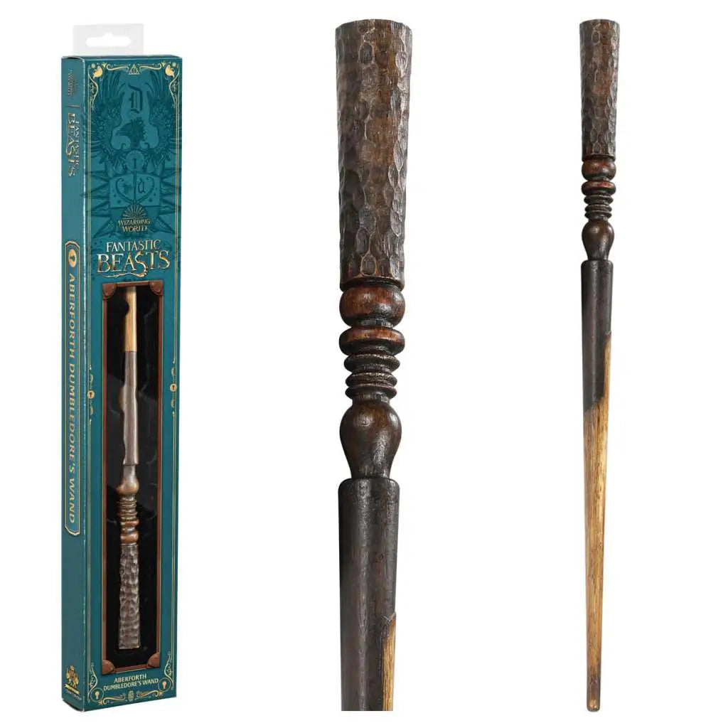 NOBLE COLLECTIONS FB ABERFORTH DUMBLEDORE WINDOW BOX WAND REPLICA