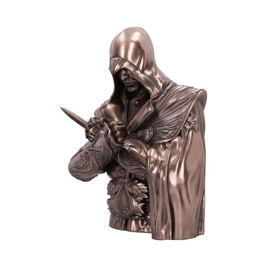 NEMESIS NOW ASSASSIN CREED EZIO BUST BOX BRONZE BUSTO 30 cm