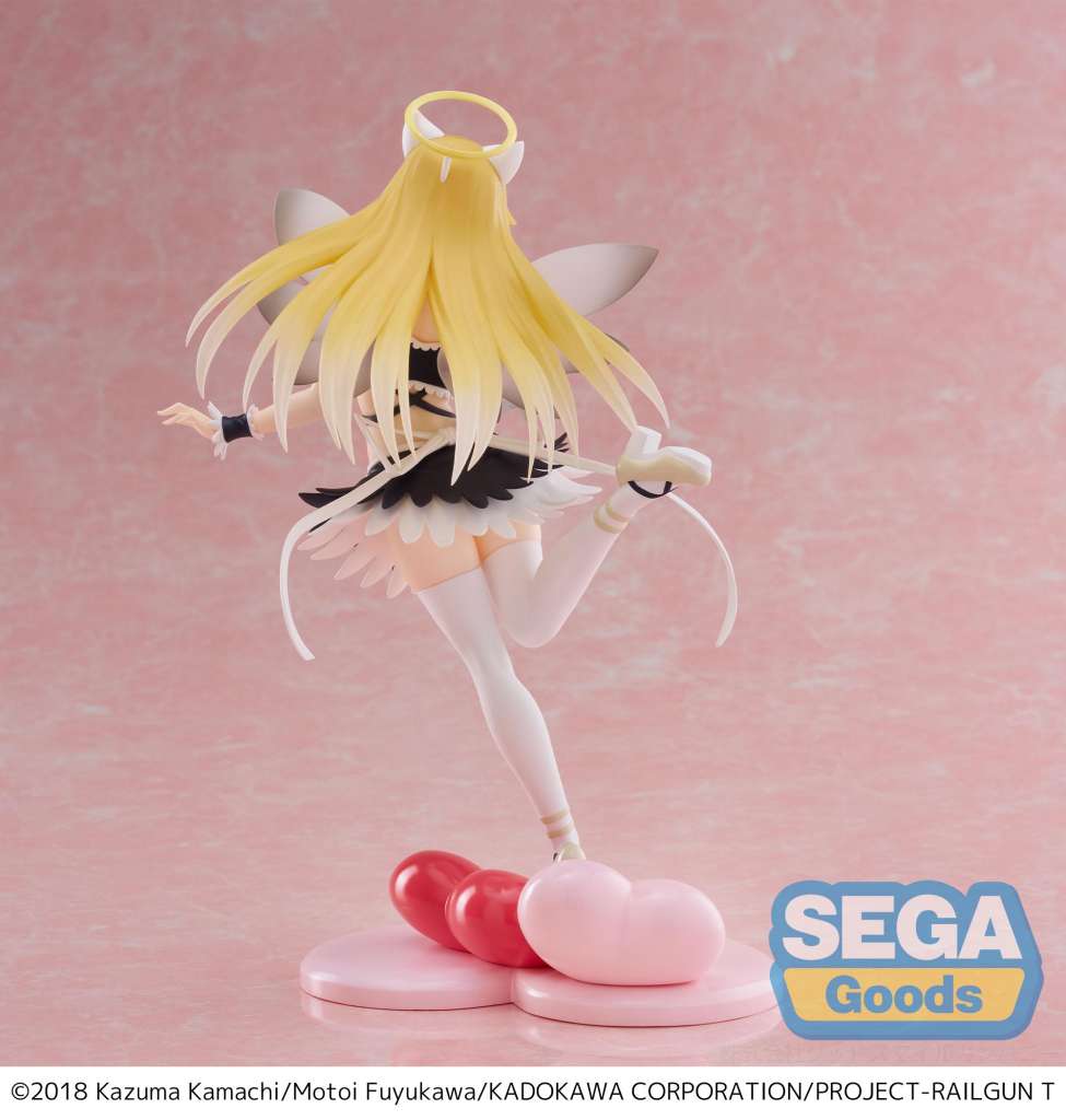 SEGA LUMINASTA CERTAIN SCIENTIFIC RAILGUN T MISAKI FALLEN ANGEL MAID FIGURA 20 cm