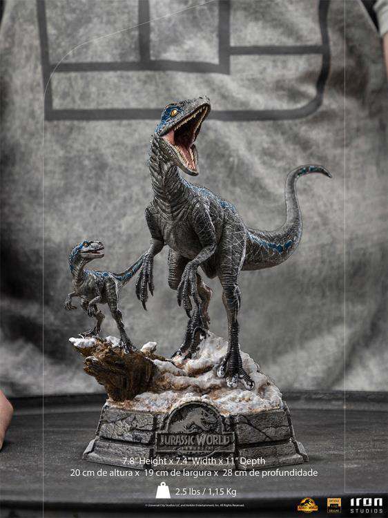 IRON STUDIOS JW DOMINATION BLUE + BETA DLX STAT 1/10 STATUA 20 cm