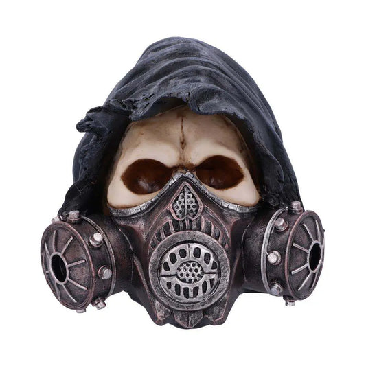 NEMESIS NOW STEAMPUNK CATCH YOUR BREATH SKULL FIGURA 19.5 cm