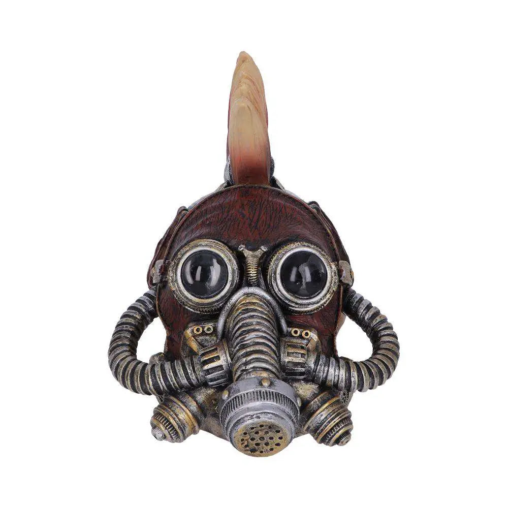 NEMESIS NOW STEAMPUNK FLAME HAWK SKULL FIGURA 23 cm