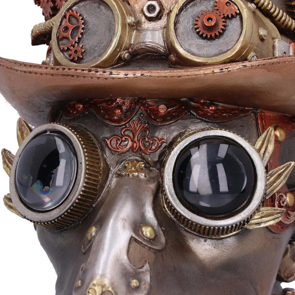 NEMESIS NOW STEAMPUNK AUTOMATON APOTHECARY DOC SKULL FIGURA 20.05 cm