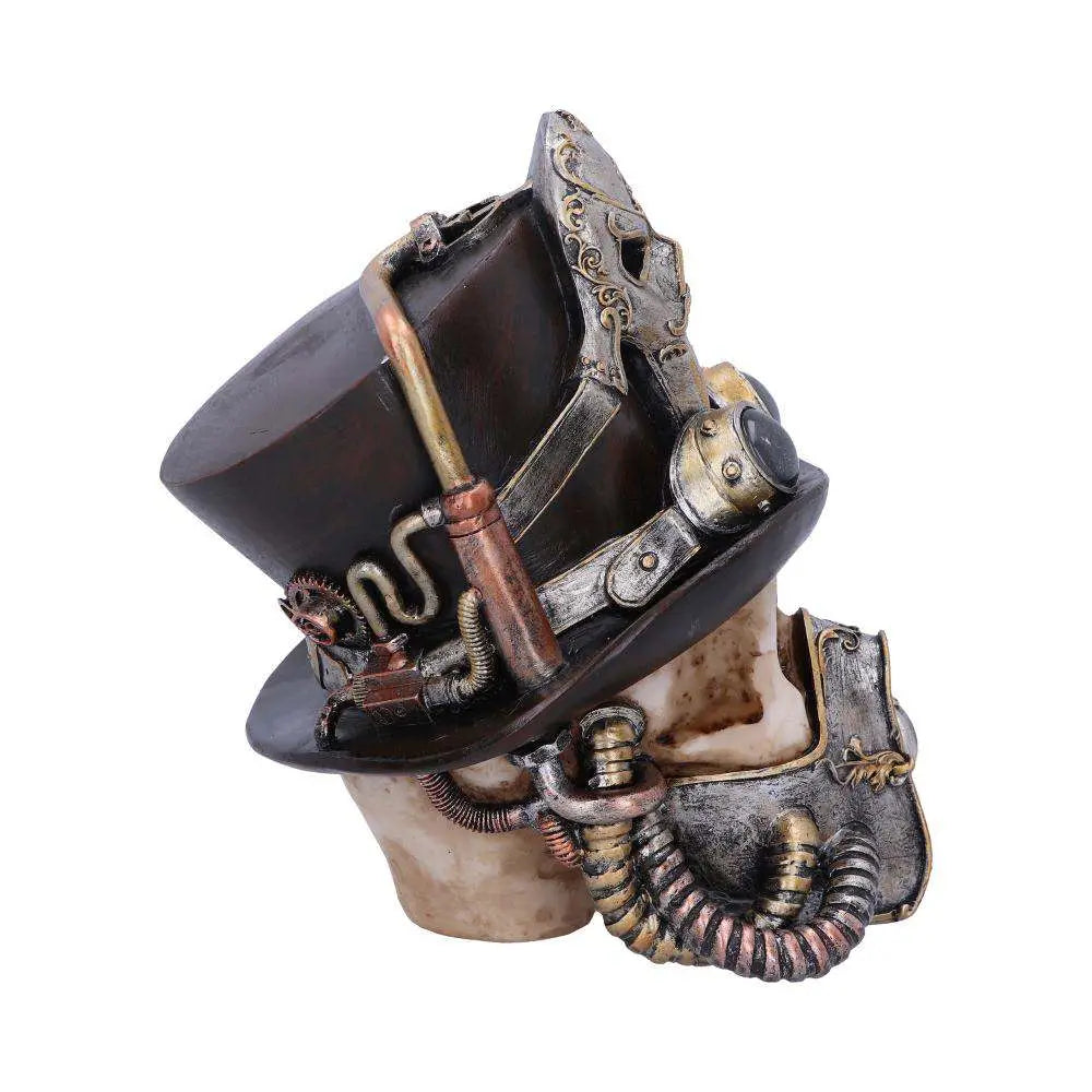 NEMESIS NOW - REBEL MOON STEAMPUNK BREATHE VENETIAN MASK SKULL FIGURA 19.5 cm